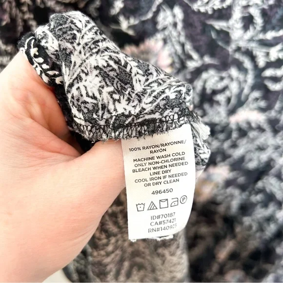 Ann Taylor LOFT Floral Print Long Sleeve Mini Dress Plus Size 18 - Picture 6 of 7